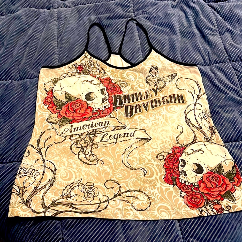 Harley Davidson Skull Tank Top